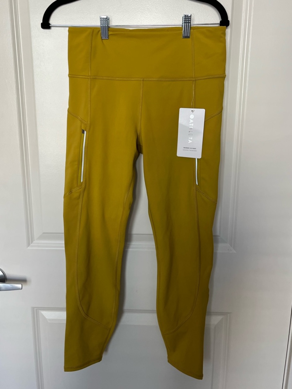 Athleta Yellow High-Rise 7/8 Tights